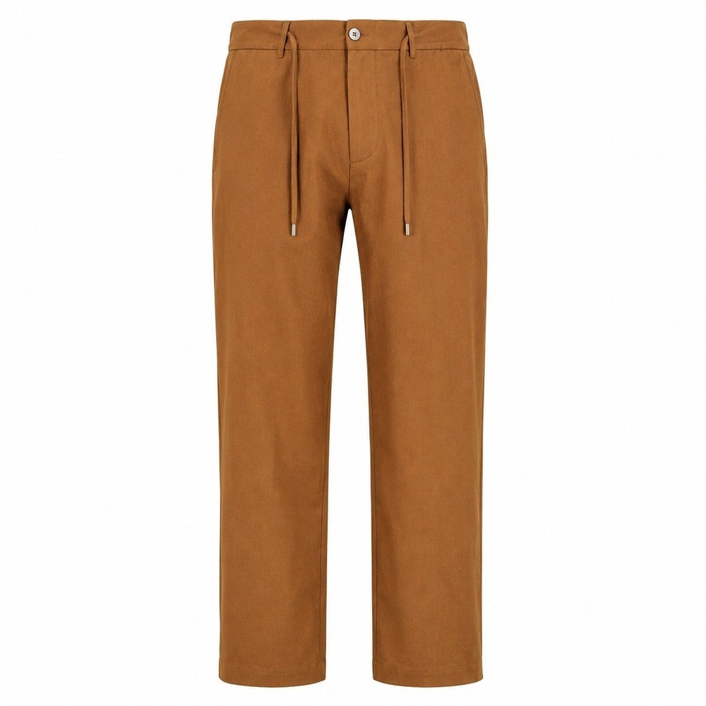 Talbots‎ Textured Linen Blend Straight Leg Ankle Trouser Womens 6P 31x34.5 Camel